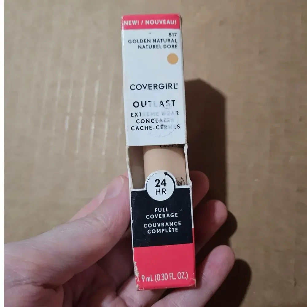 COVERGIRL Outlast Extreme Wear Concealer 817 Golden Natural ~ Full Coverage